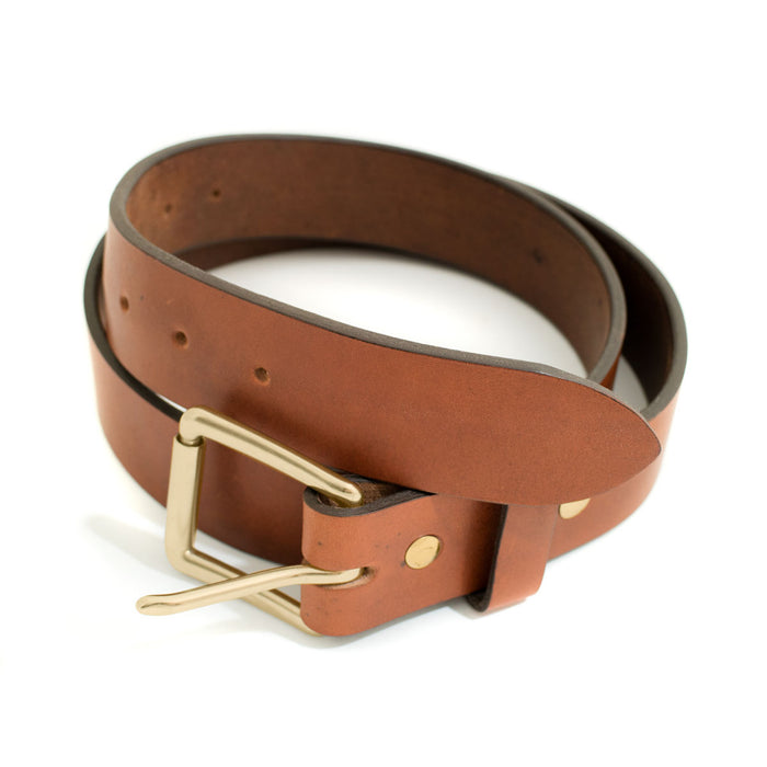 Men's Classic Leather Belt :: Handmade in the USA by Make Smith Leather ...